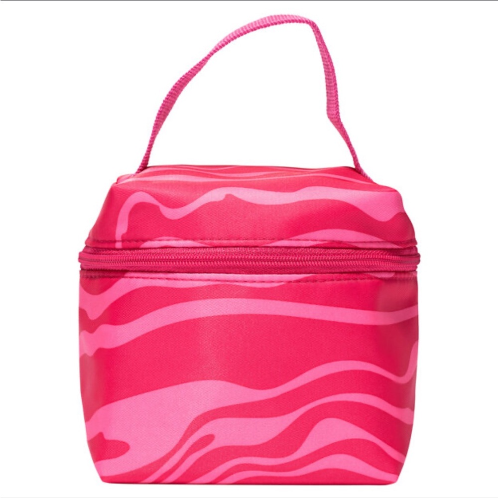 Benefit Pink and Red Cosmetic Bag